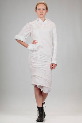 doubled dress in cotton poplin and stretch cotton jersey  - 73