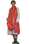 sciarpa lunga e ampia in nuno-feltro di seta margelan, lana merino e seta mulberry - EMANUELA ROVIDA 