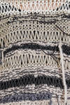 hip-length sweater, wide, in hand-knitted knit with a mix of vintage wool - ARCHIVIO J. M. RIBOT 