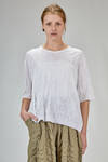 soft hip-legth t-shirt, silk and cotton knit - BOBOUTIC 