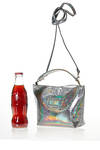 small bag in laminated iridescent cowhide leather - ZILLA 