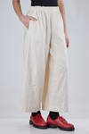 wide trousers in washed cotton canvas - DANIELA GREGIS 