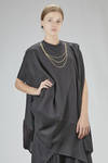 asymmetric long and wide 'sculpture' tunic cape in cotton, wool, silk, polyester, acrylic, and cupro - JUNYA WATANABE 