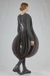 'Sculpture' origami tunic in dry polyester tulle - RUNDHOLZ 