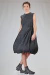 sleeveless dress in cupro, nylon and polyester taffetas - NOIR KEI NINOMIYA 