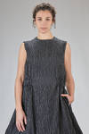 sleeveless dress in cupro, nylon and polyester taffetas - NOIR KEI NINOMIYA 