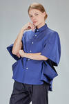 'abstract' shirt, long and wide, in cotton poplin - NOIR KEI NINOMIYA 