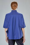 'abstract' shirt, long and wide, in cotton poplin - NOIR KEI NINOMIYA 