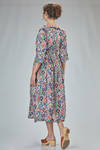long dress, with sleeves, in washed cotton london liberty - DANIELA GREGIS 