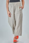 one size trousers in washed linen canva - DANIELA GREGIS 