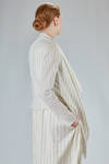 hip-lenght shirt-jacket in striped cotton and silk muslin - MARC LE BIHAN 