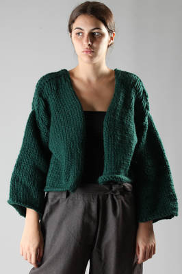 GUDRUN & GUDRUN - Open Jacket Style Cardigan In Heavy Knitted Alpaca ...