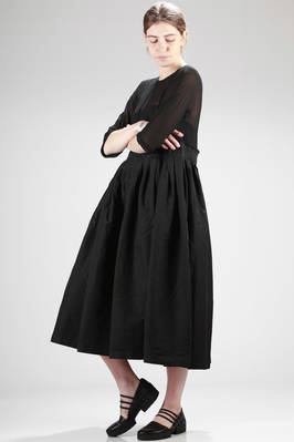 COMME DES GARÇONS - Long And Wide Dress In Polyester Georgette And ...