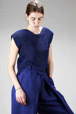 ISSEY MIYAKE - Hip-Length Top In Pleated Steam Stretch Polyester With ...