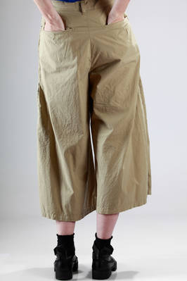 ZUCCA - Wide Trousers In Cotton Canvas With Side Braid Band In ...