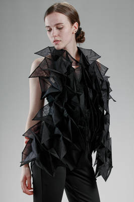 JUNYA WATANABE - ‘Sculpture’ Waistcoat With Origami Sewed Pleats In ...