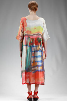 DANIELA GREGIS - Wide Longuette Dress, All Doubled: One Side In Painted ...