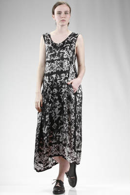 Y'S Yohji Yamamoto - Long And Wide Dress In Rayon And Cupro Satin With ...