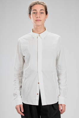 Y'S Yohji Yamamoto - Oversized Hip Length Shirt In Washed Poplin Cotton ...