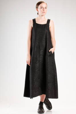 BOBOUTIC - Wide And Flared Dungarees Dress In Really Soft Wool ...