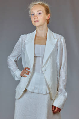 MARC LE BIHAN - Hip Length Jacket In Washed Linen Crêpe And Washed