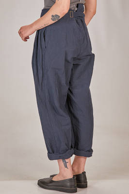 MARC LE BIHAN - Wide Trousers In Washed Cotton And Linen Canvas