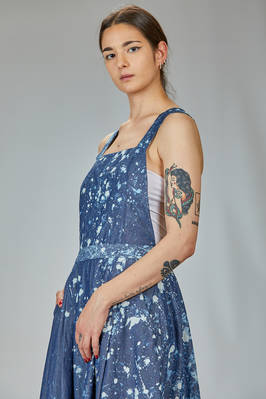 FORME D' EXPRESSION - Dungaree Dress, Below The Knee In Cotton