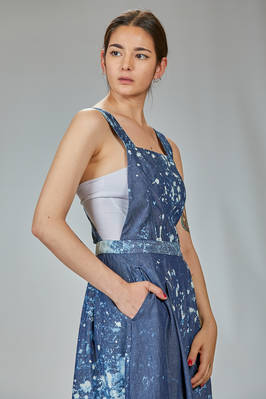 FORME D' EXPRESSION - Dungaree Dress, Below The Knee In Cotton