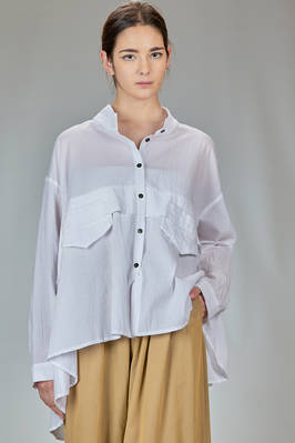 JUNYA WATANABE - Long And Wide Shirt In Light Ramié Canvas :: Ivo Milan