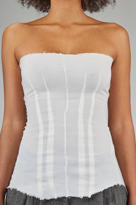 MARC LE BIHAN - Fitted Strapless Top In Crinkled - Froissé