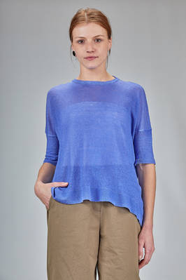 DANIELA GREGIS - Cardigan In Garter Stitched Linen :: Ivo Milan