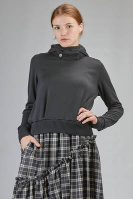 hip-lenght sweater, soft, in shaved wool and acetate  - 381