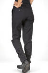 'haute couture' cigarette-shaped trousers of cotton canvas - MARC LE BIHAN 