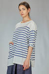 long and wide t-shirt in cotton jersey - FORME D' EXPRESSION 
