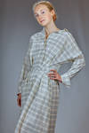 longuette dress in washed cotton canvas - FORME D' EXPRESSION 