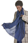 long and wide scarf in cashmere gauze - ALBUM DI FAMIGLIA 