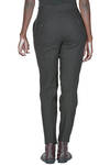 slim trousers in virgin wool and linen canvas - FORME D' EXPRESSION 