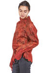 hip-length sweater in nuno-felt and silk organza, merino and mulberry silk - EMANUELA ROVIDA 