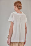 wide hip-length shirt in washed cotton muslin - FORME D' EXPRESSION 