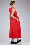 long and wide dress in nylon taffeta and wool gauze - DANIELA GREGIS 