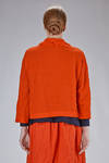 hip-length jacket/shirt in washed wool gauze - DANIELA GREGIS 