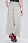 wide trousers in washed cotton canvas - DANIELA GREGIS 