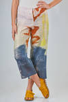 pantalone stampato in lino leggero - F-CASHMERE by FISSORE 