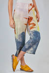 pantalone stampato in lino leggero - F-CASHMERE by FISSORE 