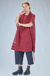 long and wide sweater in gauzed hemp net - MARC LE BIHAN 