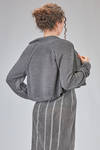 short and wide cardigan in silk jersey - RUNDHOLZ 