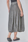 long and soft skirt in stretch silk and elastan georgette garment dyed - RUNDHOLZ DIP 