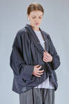 wide jacket in waterproof polyamide taffetas - KIMONORAIN 