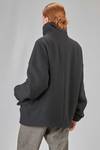 oversize caban, hip-lenght, in soft virgin wool, polyamide and cashmere cloth - FORME D' EXPRESSION 