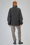 oversize caban, hip-lenght, in soft virgin wool, polyamide and cashmere cloth - FORME D' EXPRESSION 